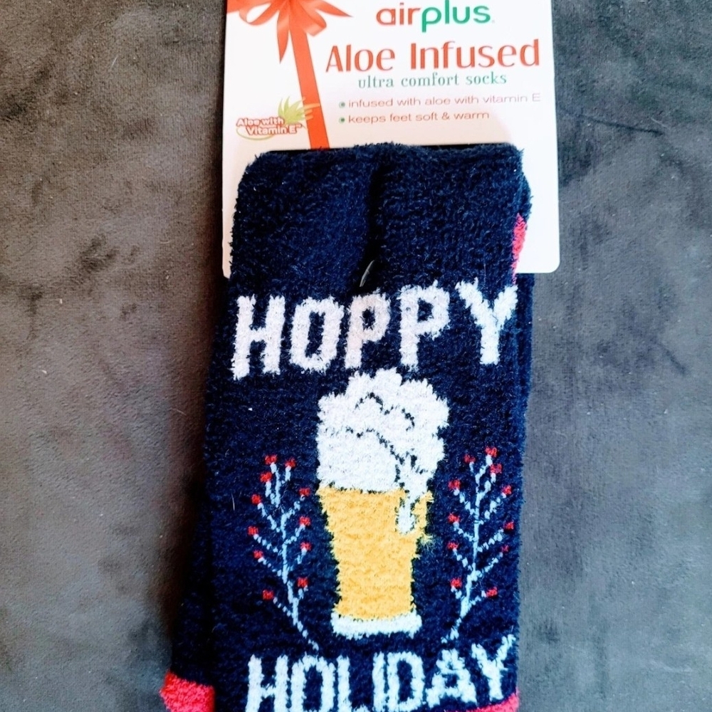 AirPlus Aloe Infused Socks Hoppy Holiday Beer Lover Gift Unisex